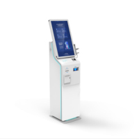 Kiosque en libre-service sur pied avec écran tactile et SDK pour paiement en espèces et par chèque