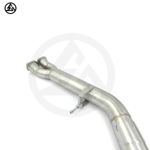 CSZ en stock, tube intermédiaire simple de 3,5'' pour BMW M3 F80 M4 F82 3.0T S55, tube intermédiaire avec support, tube d'échappement en acier inoxydable - Product Image 4
