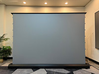 Coque carrée classique automatique ALR 110 pouces anti-lumière électrique écran de levage de sol UST/projecteur normal pour 4K maison et extérieur