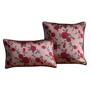 Throw Pillow Cover Vintage Floral Patterns Embroidery Patchwork Design-A Home Decor Pillowcases Square Cushion Covers