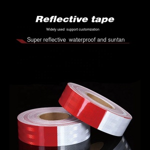 Băng Dính Cảnh Báo An Ninh Nhiệt Của Nhà Sản Xuất, Băng Dính Phản Quang, Băng Dính Phản Quang <span class=keywords><strong>C2</strong></span> Chấm Đỏ Và Trắng - Product Image 4