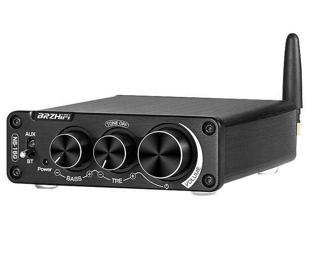 Brzhifi 100W+100W Bt5.0 home digital power amplifier HiFi stereo power amplifier TPA3116 High and low pitch