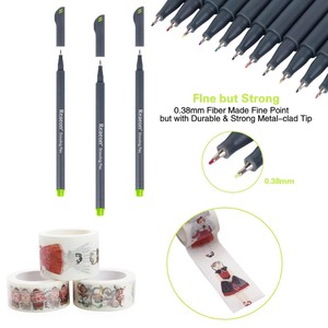 24 stylos feutres fins BOLD 0,4 mm, stylos de <span class=keywords><strong>dessin</strong></span> colorés pour croquis, stylos pour journal et agenda - Product Image 1