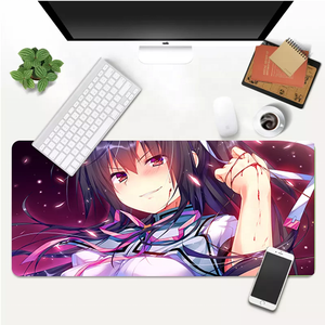 <span class=keywords><strong>Ahegao</strong></span> แผ่นรองเมาส์แบบการ์ตูนญี่ปุ่น,แผ่นปูรองเมาส์สำหรับเล่นเกมคุณภาพสูงกันลื่นดีไซน์เด็กผู้หญิงขนาด40*90*0.2ซม. - Product Image 3