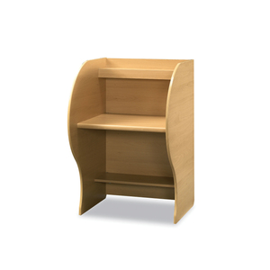 Mesa de estudio delgada de estilo moderno coreano No.4 para espacios pequeños Acabado de madera natural y marco de acero Hecho en Corea - Product Image 1