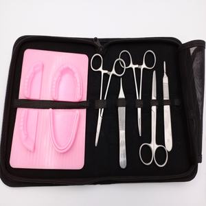 Coussinets de suture dentaires roses avec kits noirs Kit de suture médicale | Kit d'outils de suture | Kit de pratique de suture de la peau par Pissco - Product Image 6