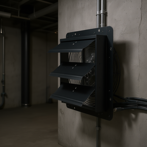 Ventilateur d'extraction mural 14 pouces, 10 vitesses réglables, moteur EC, homologué ETL pour usage industriel - Product Image 2