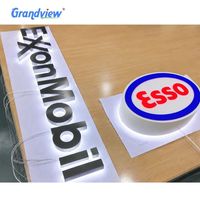 Emblème lumineux LED personnalisé en 3D pour voiture, lettres rétroéclairées, badge pour la publicité des ateliers automobiles, utilisation en extérieur/en intérieur