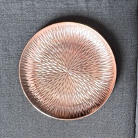 11/13 "4 couleurs rond en plastique galvanisé motif plaque fruits plat bol plateau décoratif chargeur assiettes pour la décoration de mariage
