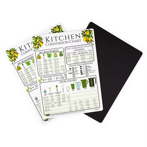 Bán Buôn Không Thấm Nước Từ Nấu Ăn Tấm Tùy Chỉnh Nam Châm Hướng Dẫn Nhanh Tủ Lạnh Nam Châm Chuyển Đổi Bảng Xếp Hạng Cho Nhà Bếp - Product Image 3