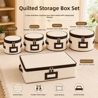 Housse de rangement moderne et minimaliste en tissu Oxford épais de haute qualité pour vaisselle, lavable, anti-poussière, pour voyage et cuisine