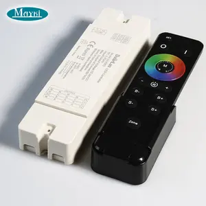 Controle remoto sem fio rf 2.4g dlv003 4 em 1, faixa led universal com dimmer e receptor 3 anos