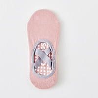 Calcetines de Yoga y Pilates al por Mayor con Logotipo Personalizado, Antideslizantes, con Tiras, Corte Bajo, Puntos de Silicona, Transpirables, de Algodón, para Fitness, para Mujer