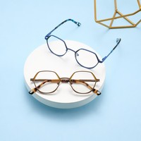Lunettes de vue pour enfants personnalisables, modernes et durables, monture en métal, contrôle de la myopie, anti-lumière bleue, lunettes optiques en gros