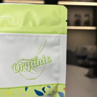 Sac debout en papier d'aluminium doublé personnalisé mélange à pain et à gâteau gaufres noix collations emballage alimentaire sac réutilisable avec logo à fermeture éclair