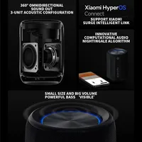 Mini Enceinte Portable V5.0 avec Double Radiateur Passif Plein Spectre, Sortie 5W, NFC 5.3, Batterie Rechargeable 2000mAh, Chargement Type-C, Pour la Maison
