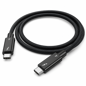 Cable de Datos <span class=keywords><strong>USB</strong></span> <span class=keywords><strong>C</strong></span> Thunderbolt 4 con Todas las Funciones, 40 Gbps, PD 240 W, 8K Ultra HD, Cable Trenzado para Laptop, OEM, ODM - Product Image 1