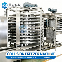 Congélateur spirale IQF pour petits pois, frites, thon et filets de saumon, congélation rapide à -45°C, mise en marche sur site, JINGHONG