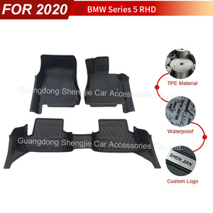 Tappetini Auto Personalizzati di Alta Qualità in TPE per Tutte le Stagioni, Impermeabili e Resistenti all'Abrasione, Specifici per <span class=keywords><strong>BMW</strong></span> <span class=keywords><strong>Serie</strong></span> 5 2020 RHD - Product Image 3