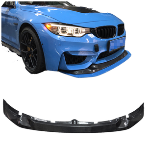 Stile GTS in fibra di carbonio paraurti anteriore <span class=keywords><strong>superiore</strong></span> e labbro inferiore Splitter anteriore mento Spoiler per BMW F80 M3 F82 F83 M4 - Product Image 2