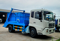 Camion à bras oscillant Euro 6 12-14CBM 4x2 pour la collecte des déchets et le chargement de conteneurs, idéal pour les municipalités et les chantiers de construction