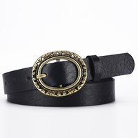 Ceinture vintage pour femme, ceinture de créateur, ceinture western personnalisée de haute qualité, ceinture en PU, fabrication de boucles ornées, accessoire de mode multicolore
