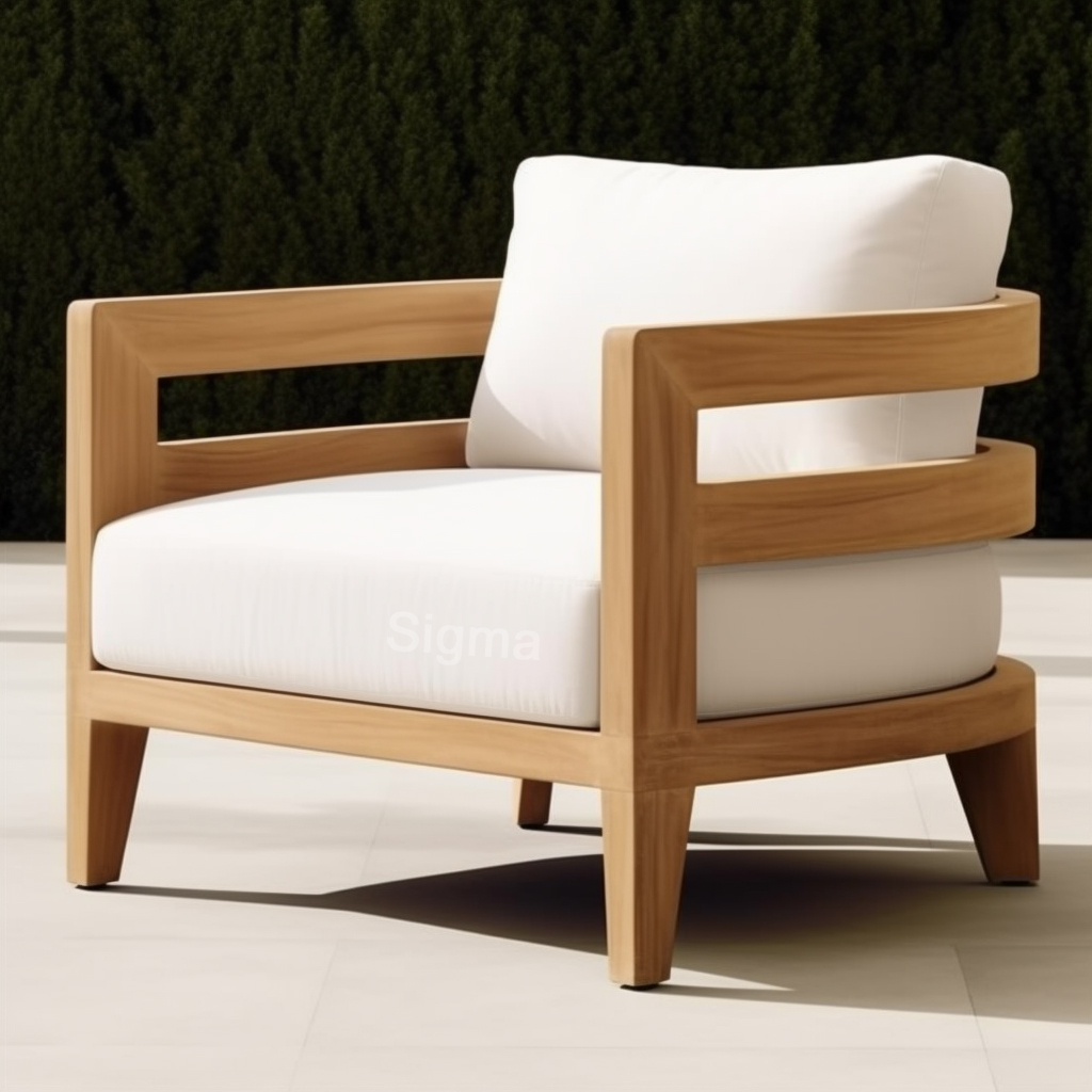New Design Balcony Furniture Outdoor Teak Sofa Set Waterproof Outdoor Patio Furniture