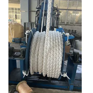 Dacron Offshore Towing Polyester Dacron Marine Rope 8 Strand 8strand 1 Inch Roll 45mm 60mm Mooring HawserBarge Rope For Sale