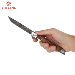 Coltello tascabile pieghevole YUEYANG per gli uomini Clip sottili EDC con fodera basso profilo coltello da gentiluomo con manico in legno classico - Product Image 5