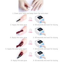 Lampe à ongles intelligente UV LED 72W Séchoir à ongles en gel à séchage rapide avec 4 réglages de minuterie et capteur IR Lampe à gel de vernis à gel de longueur d'onde 365nm