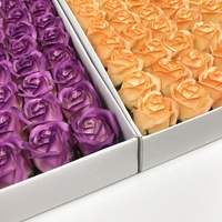 Bouquet de fleurs savon pour décoration de mariage, composition de cadeaux, Rose teint en Spray, pièces