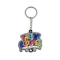 Porte-clés personnalisé en silicone, figurine d'anime, marteau, caoutchouc souple, lettres colorées, pendentif tridimensionnel, petit cadeau, décoration de voiture