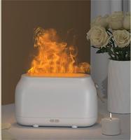 Nouveau design de bureau humidificateur d'air arôme de flamme atomiseur d'eau 180ml diffuseur d'huile essentielle à brume lisse