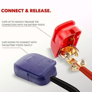 Abrazadera de Terminal de Batería de Cobre Puro de Alta Resistencia, Conector Positivo y Negativo para Baterías de <span class=keywords><strong>Coche</strong></span>, Camión y Embarcaciones - Product Image 4