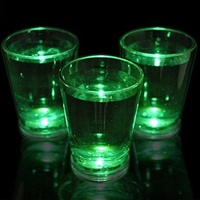 Verres à boisson pour bar d'Halloween, verres en plastique activés par le liquide, verres à LED clignotants en cristal