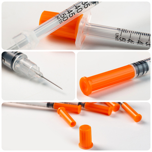 1ml/0.5ml/0.3ml siringa monouso per insulina, con ago fisso 29/30G/31G, siringhe 1ml con U-100 ago/U-40 possono essere animali usati - Product Image 3