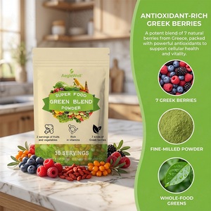 WELLBODY Super Food Green Blend en Polvo, 30 Porciones (300g), Suplemento Dietético Diario de Frutas y Verduras <span class=keywords><strong>para</strong></span> el Apoyo Inmunológico en Adultos - Product Image 3