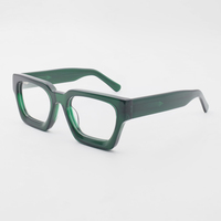 Bingkai optik asetat buatan kustom tersedia untuk dikirim bingkai optik pria persegi kacamata Model baru