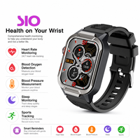 Montre connectée 1,96 pouces, étanche 30 m, bracelet en silicone magnétique, Bluetooth, santé, sport, compatible avec iOS et Android