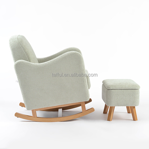 Sillón Mecedora de Maternidad para Lactancia y Descanso con Taburete - Product Image 2