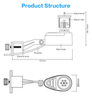 Sonde de détection de pluie pour serre, compatible avec les systèmes d'irrigation automatique pour serres, vergers, fermes et jardins