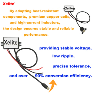 8-90V 5V 3A DC/DC Buck chuyển đổi bước điều chỉnh điện áp Type-C Micro cổng USB cho động cơ công nghiệp sử dụng IP67 không thấm nước 90% - Product Image 3