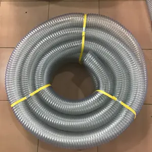 Tuyau d'aspiration de pompe de jardin de tuyau de fil flexible de PVC de prix usine