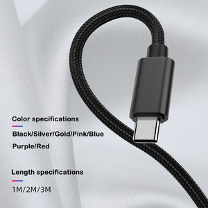 <span class=keywords><strong>Câble</strong></span> de charge rapide USB Type-C en nylon tressé portable 1M 2M 3M pour <span class=keywords><strong>iPhone</strong></span> 15/16 et pour Samsung Galaxy Mobile - Product Image 3