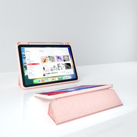 Étui de protection antichoc à trois volets avec support pour iPad 9ème génération, coque intelligente pour iPad 10.2