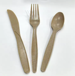 Vendite calde <span class=keywords><strong>in</strong></span> stile moderno eco-friendly biodegradabile usa e getta posate-forchetta cucchiaio per uso alimentare o da supermercato - Product Image 3