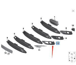 Marco de Luz Antiniebla Delantera Izquierda OEM 51117347220 Sin Sensor de Movimiento para <span class=keywords><strong>BMW</strong></span> Serie 2 <span class=keywords><strong>F46</strong></span> - Product Image 4