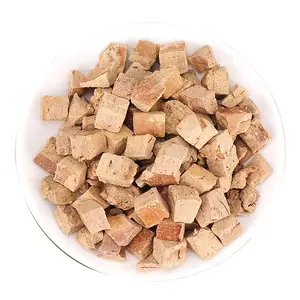 Wholesale Cat snack Dog treats Freeze-dried Foie gras Cube Goose Liver for Freeze dried Raw Cat Food cats treats