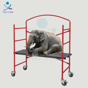 Offre Spéciale supermarchés chariot à outils multicouche cadre en métal roues verrouillables et échafaudage à boucle de roue pliable facile - Product Image 1