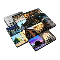 Haut-parleur Bluetooth miniature personnalisé avec lecteur de musique photo, aimant de réfrigérateur, fente pour carte SD, cadeau créatif de Pâques, décoration de la maison